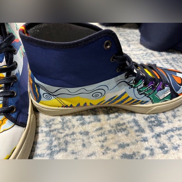 Hermes Respoke hi-top sneakers with Hermes Silk - Picture 5 of 7